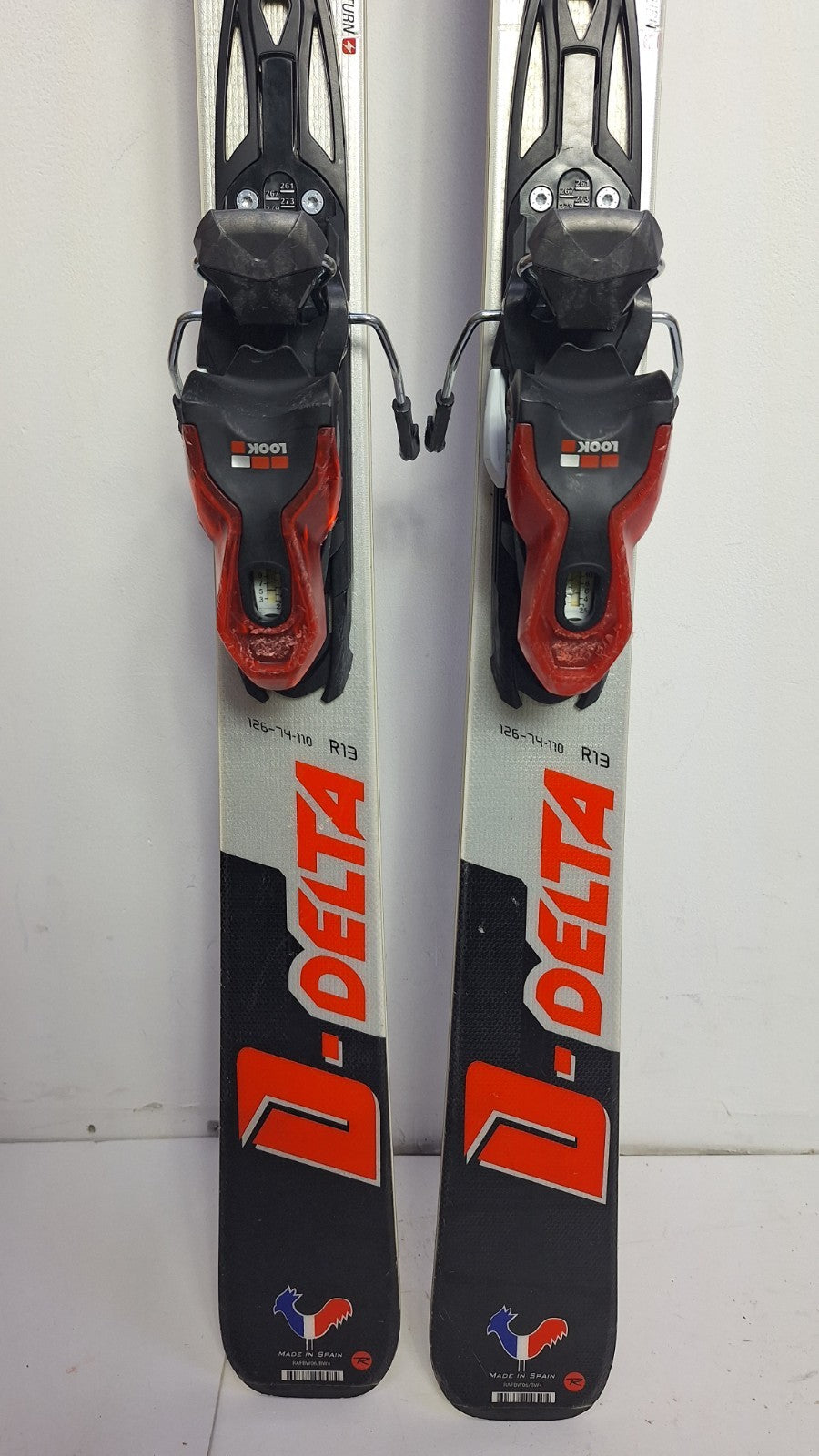 Rossignol D-delta 163cm  Ski + Look 10 Bindings Winter Sport Fun Snow