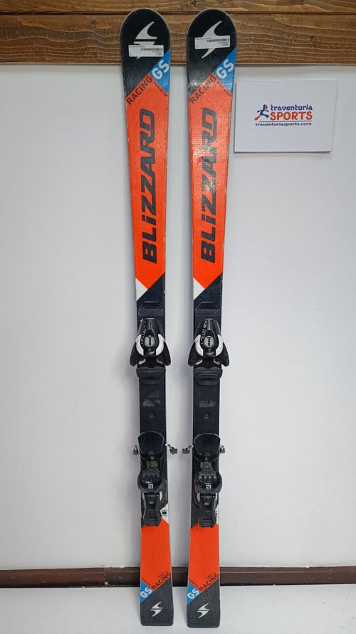 Blizzard Racing GS 142 cm Ski + Salomon 10 Bindings Winter Fun