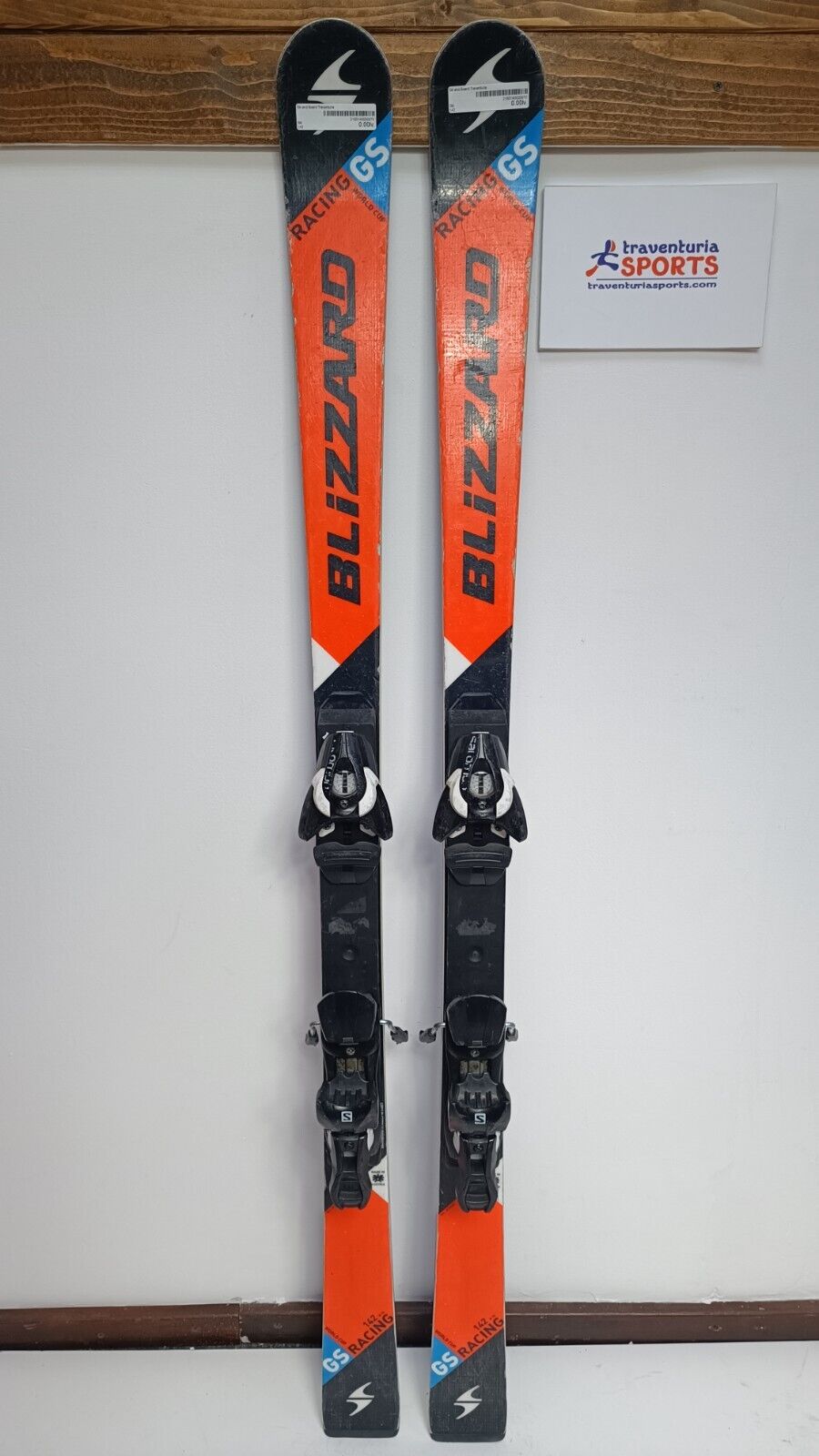 Sci Blizzard Racing GS 142 cm + attacchi Salomon 10 Winter Fun