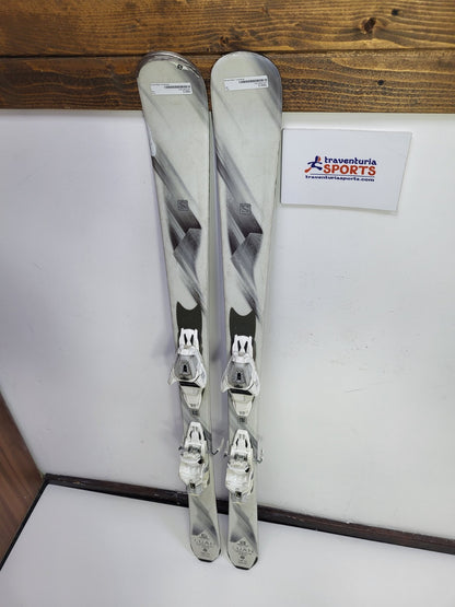 Salomon Luan 144cm Ski + Salomon Lithium 10 Bindings Winter Sport Fun Snow