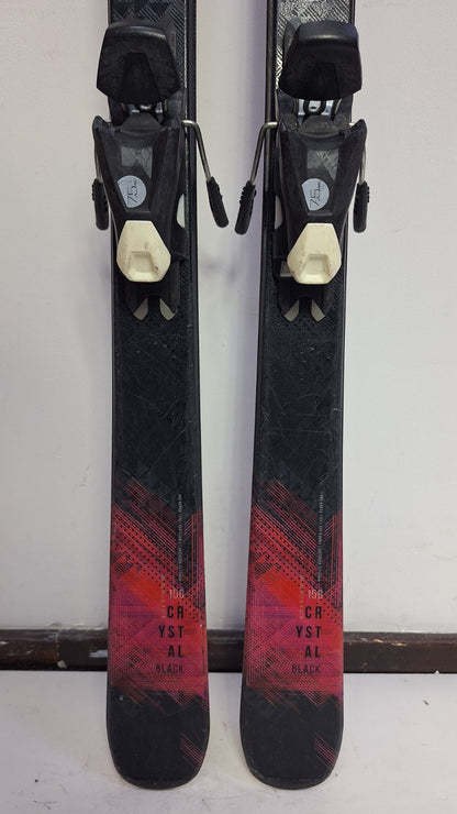 Elan Black Crystal 158 cm Ski + Elan EL 7.5 Bindungen Sport Schnee Winterspaß