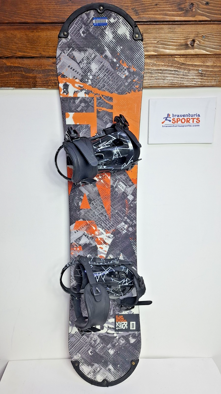 Snowboard Elan Rs Rocker 125 cm + Attacchi HEAD Rental S Sport Divertimento Invernale