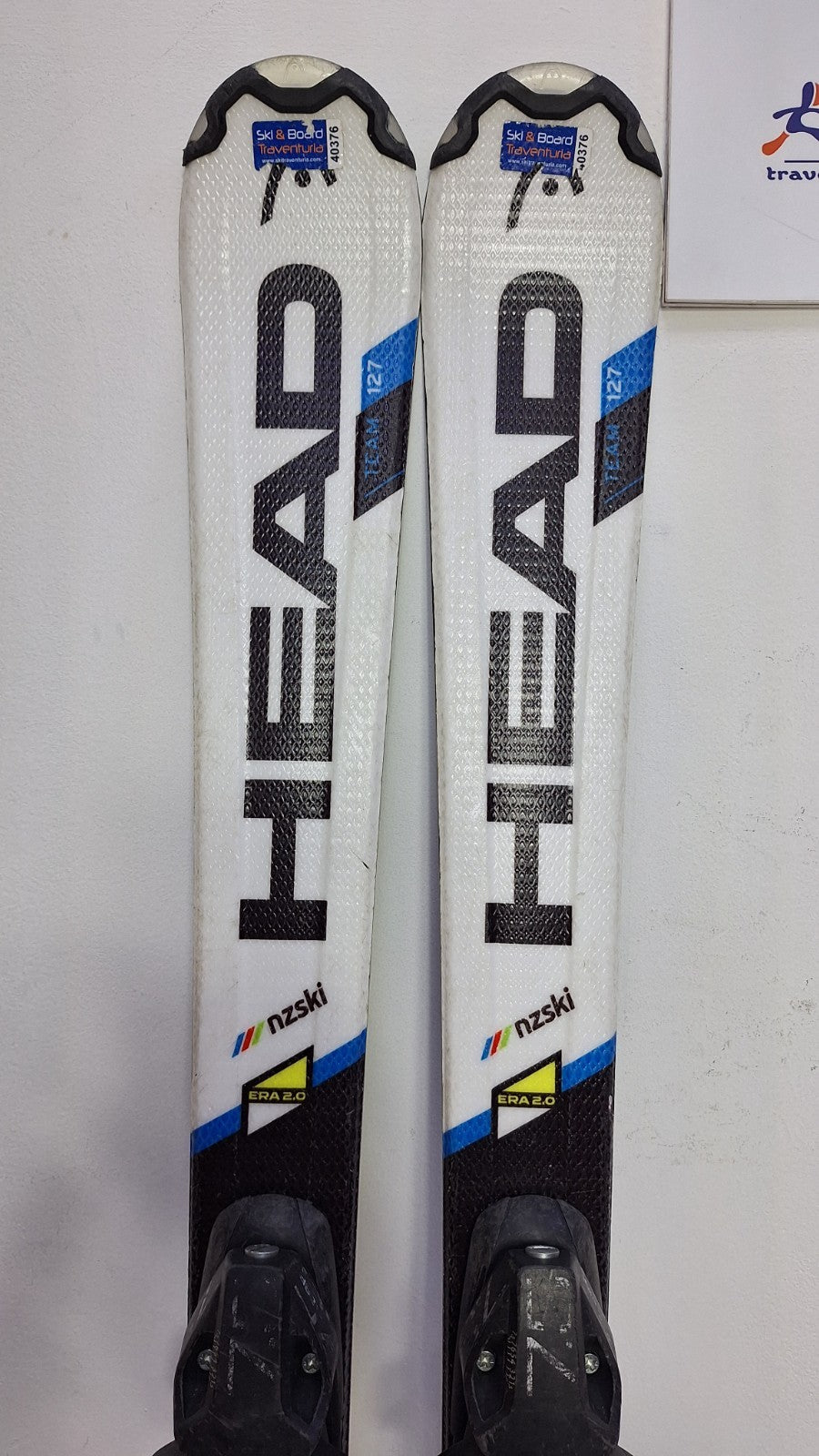 HEAD Supershape Team R Track N 127 cm Ski + Fixations Elan ESP 7.5 Sport d'hiver