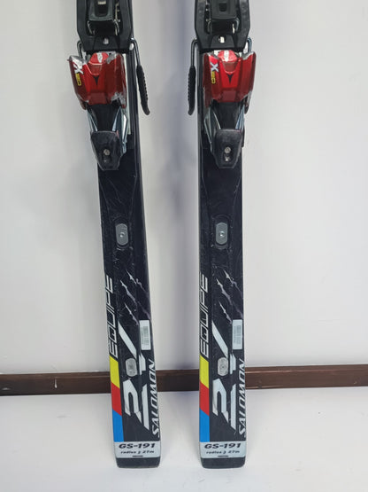 Sci Salomon Equipe 2V Race GS 191 cm + attacchi Atomic 20 Sport invernali Neve