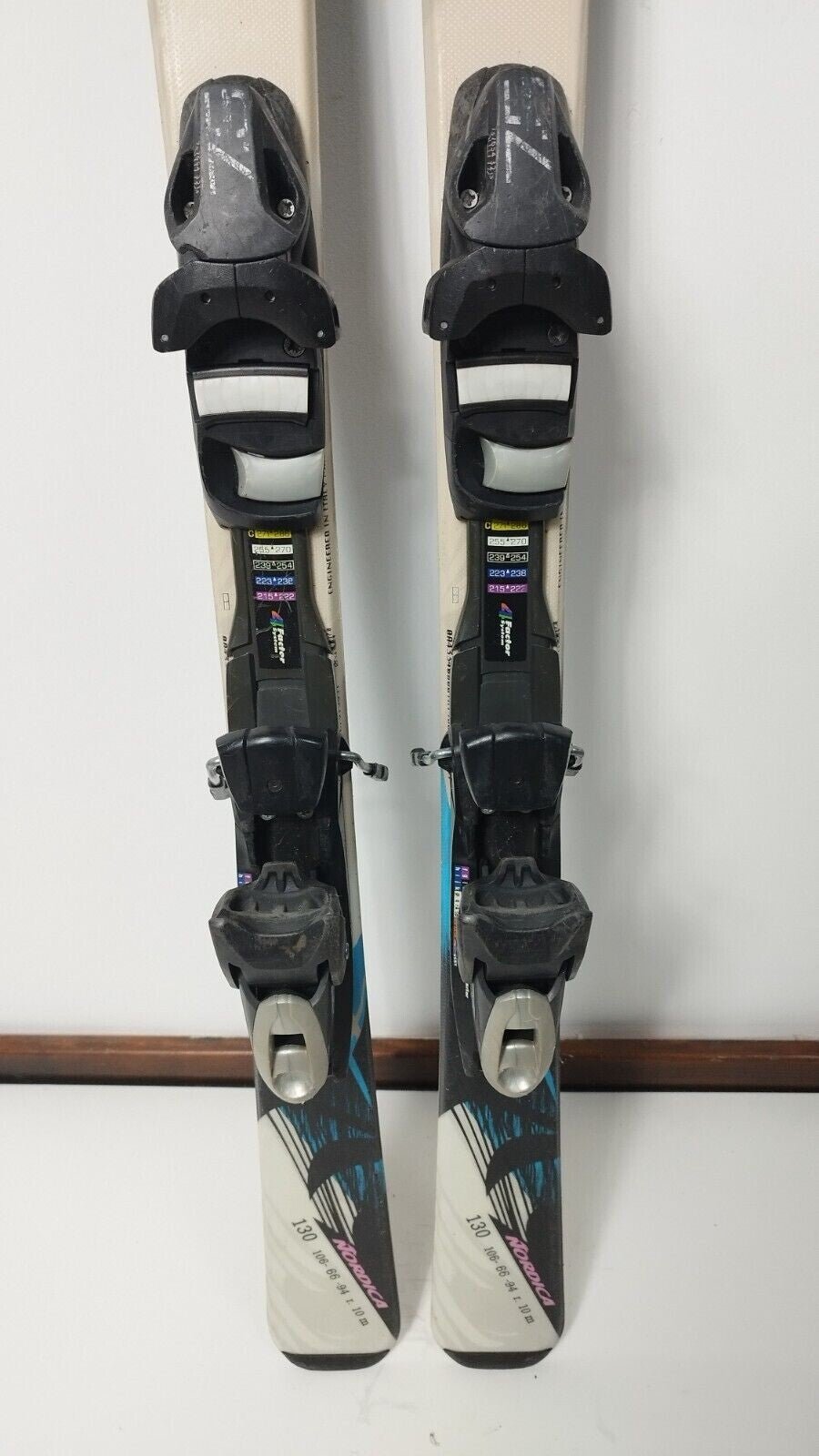 Sci Nordica Little Belle 130 cm + attacchi Elan ESP 7.5 Inverno Outdoor Neve