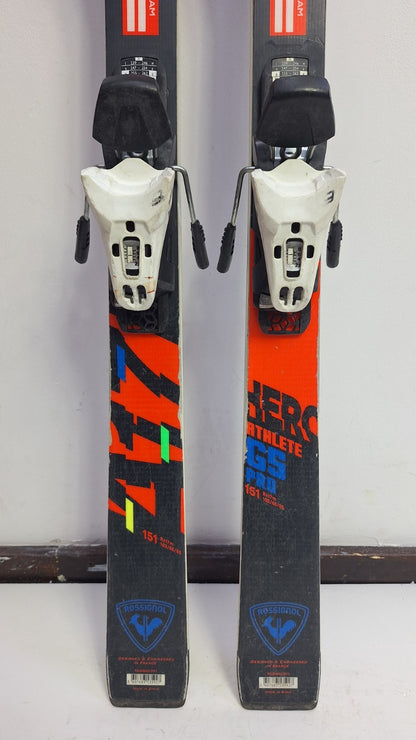 Rossignol Hero Athlete GS Pro 151 cm Ski +Fischer RS9 Bindings Winter Fun Snow