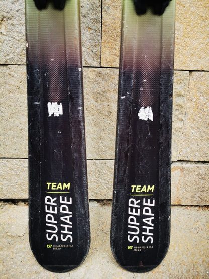 HEAD Supershape Team Easy 157cm  Ski + HEAD 7.5 Bindings  Winter Sport
