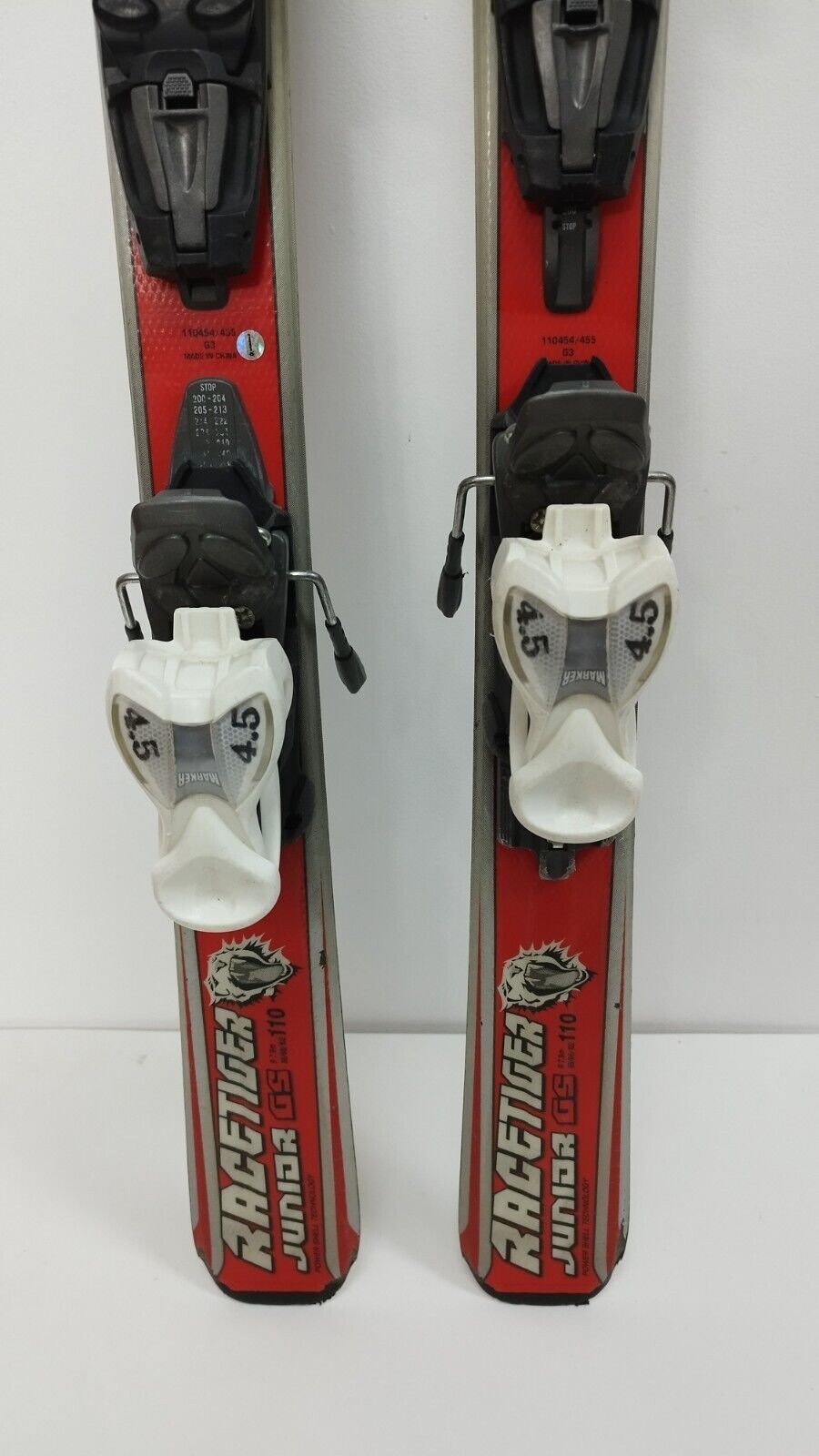 Ski Völkl Racetiger GS JR 110 cm + fixations Marker 4.5 Sports d’hiver Neige Plaisir