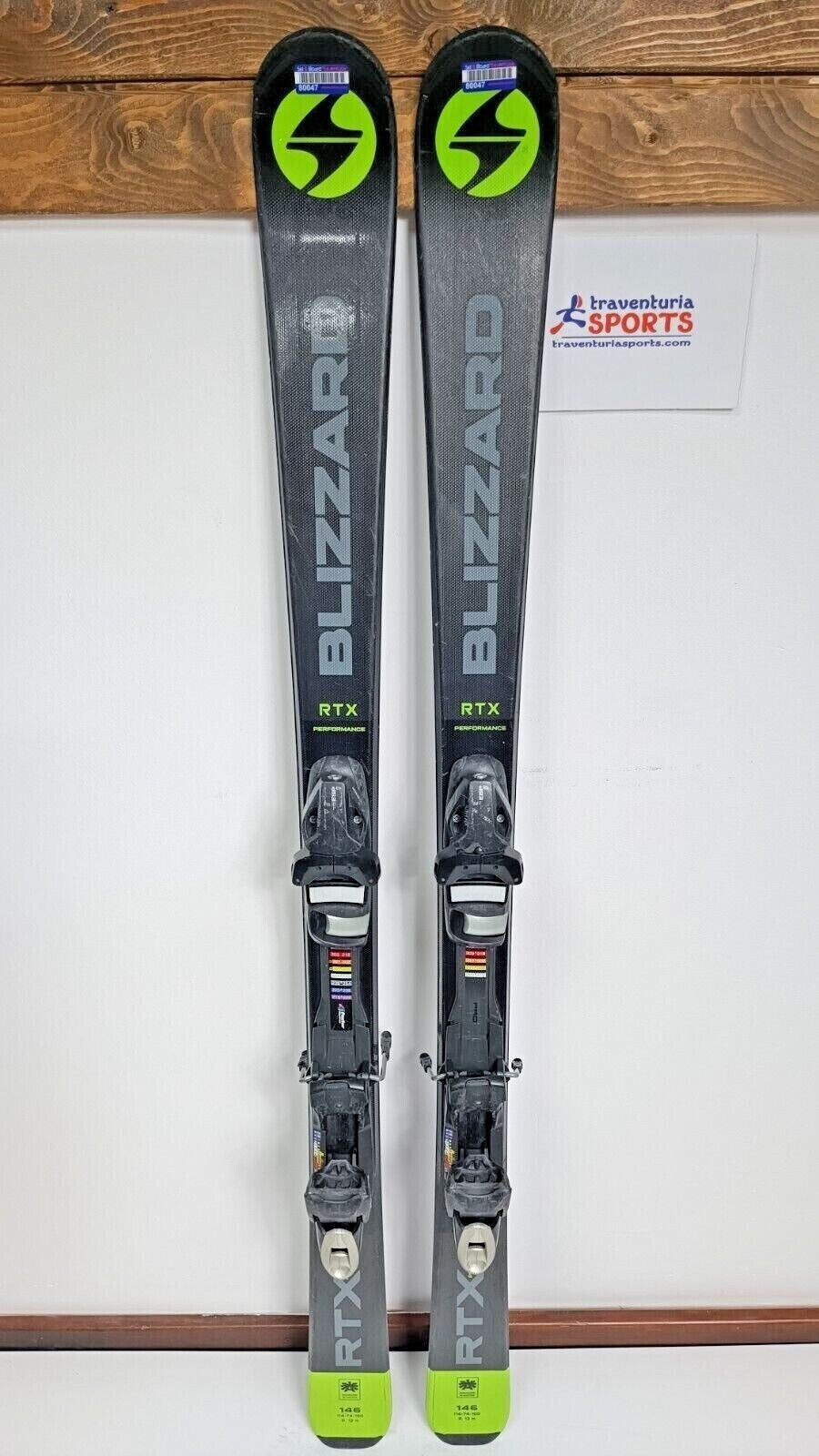 Ski Blizzard RTX Performance 146 cm + fixations Elan ESP 7.5, sports d’hiver et neige