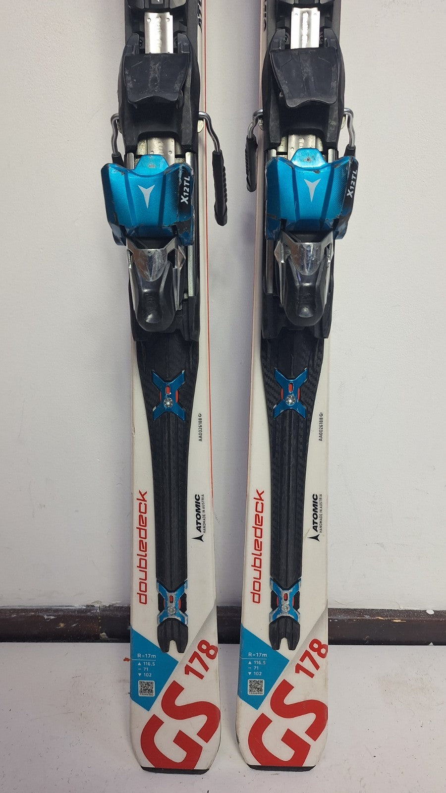 Atomic Redster Doubledeck GS 178 cm Skis + Atomic 12 Bindings Winter