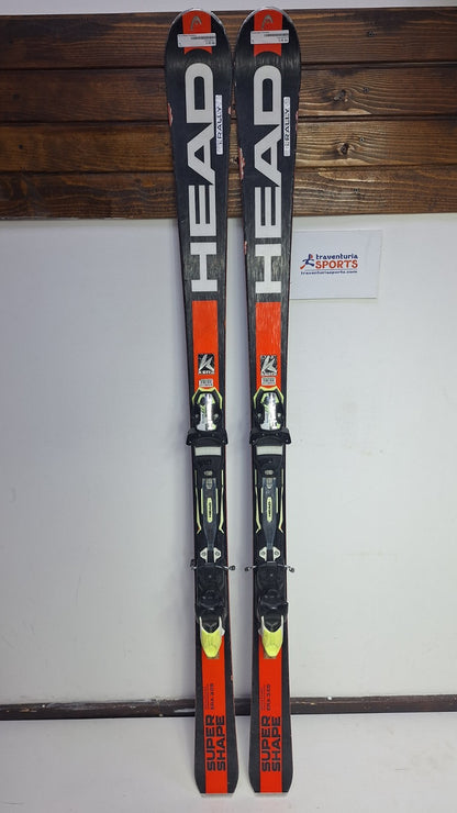 HEAD SuperShape i.Rally 170cm  Ski + HEAD 12 Bindings Winter Sport Fun Snow