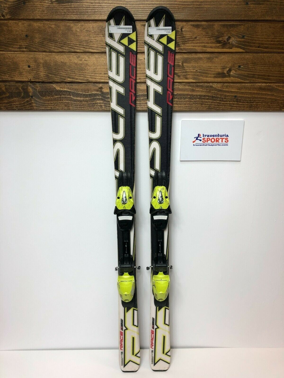 Fischer RC4 Race 130 cm + Fischer 4.5 Bindungen Wintersport Spaß Schnee Outdoor