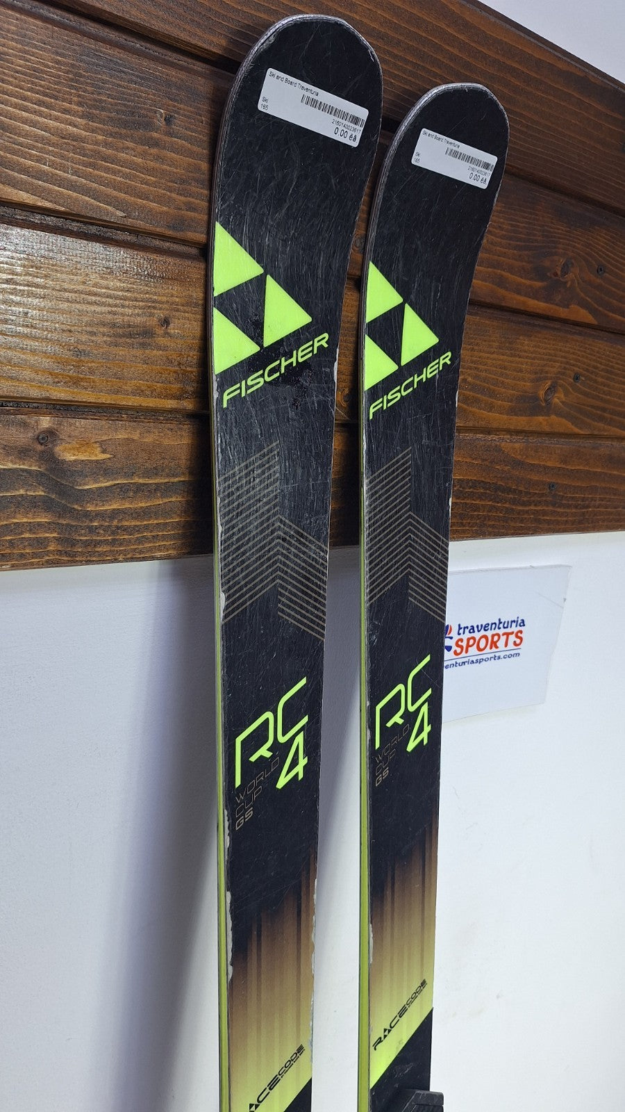 Fischer RC4 WC GS 165 cm Ski + Fischer RC9 Bindung Wintersport Schneespaß