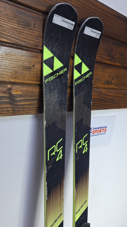 Fischer RC4 WC GS 165 cm Ski + Fischer RC9 Bindung Wintersport Schneespaß