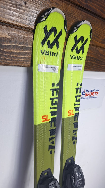 Völkl Racetiger 13 SL 120 cm Ski + Marker 4.5 Bindungen Wintersport Schneespaß