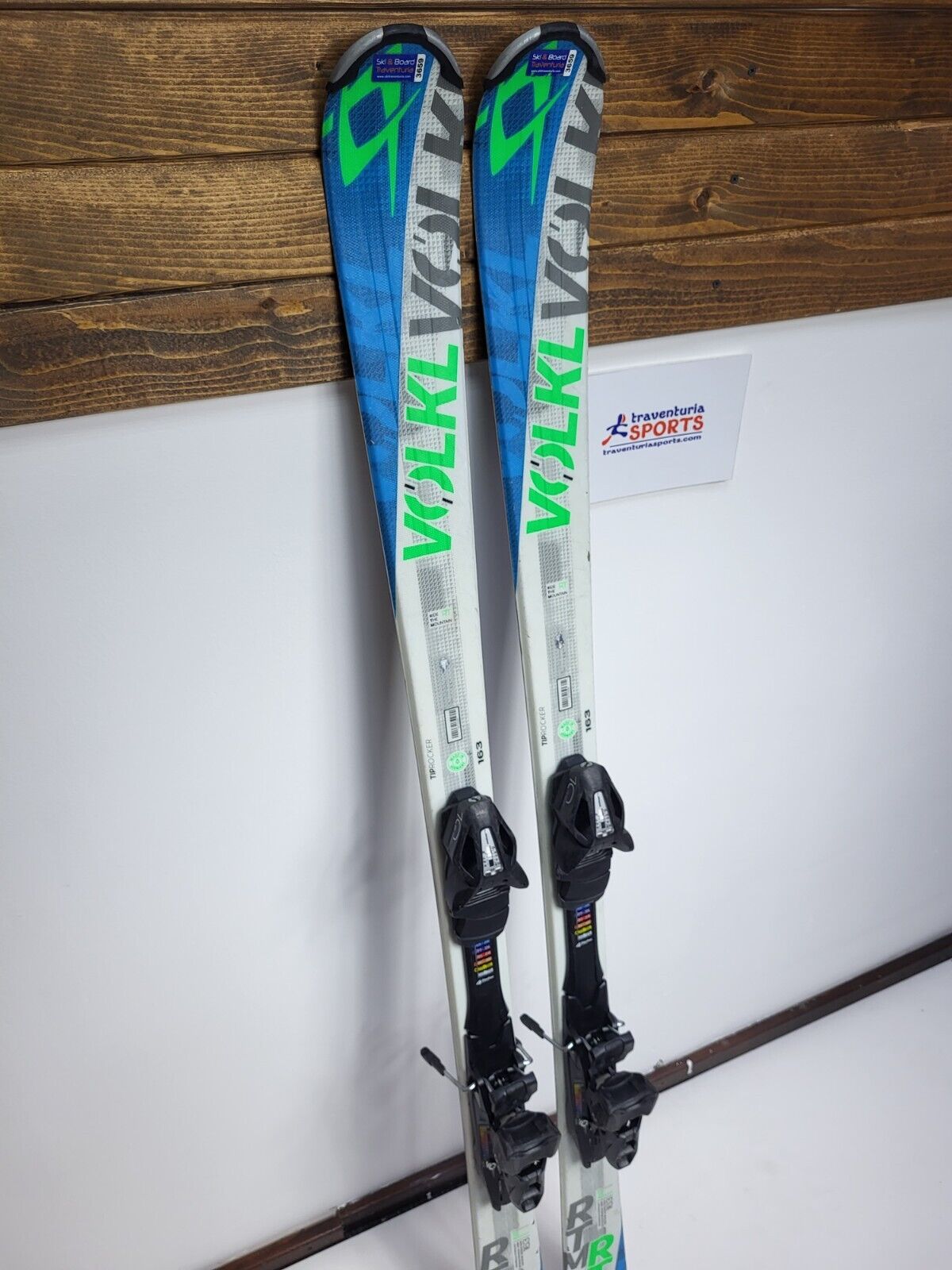Volkl RTM 163 cm Ski + Elan ESP 10 Bindings Fun Snow Winter Sport Piste