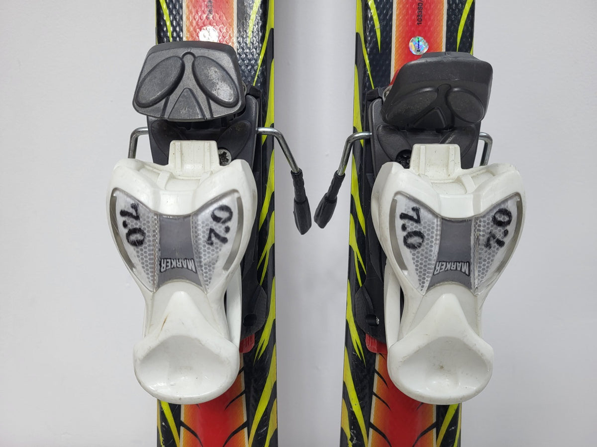 Völkl Racetiger GS R JR 130 cm Ski + Marker 7 Bindings Winter Sport Snow Fun