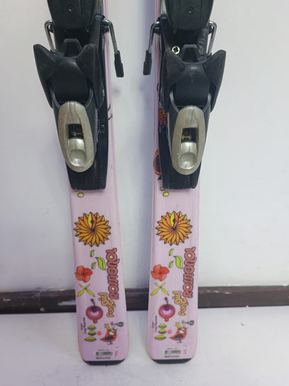 Sci Rossignol Fun Girl 140 cm + attacchi Elan ESP 7.5 Winter Adventure