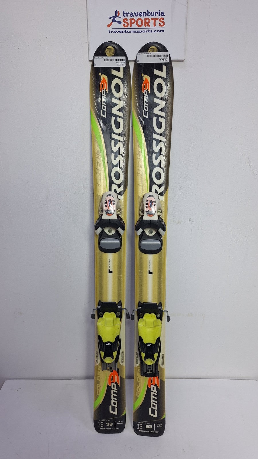 Rossignol Comp 9 93cm Ski + Rossignol 2.5 Bindings Winter Sport Fun