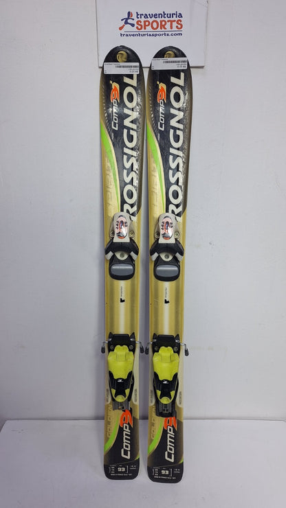 Rossignol Comp 9 93cm Ski + Rossignol 2.5 Bindings Winter Sport Fun