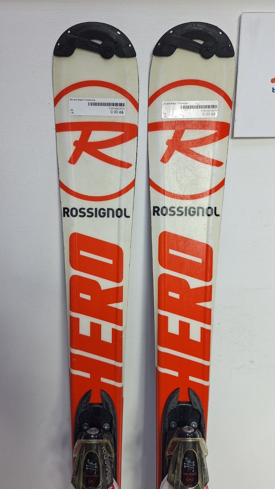 Rossignol Hero JR 130 cm Ski + Rossignol 7 Bindungen Wintersport Schnee