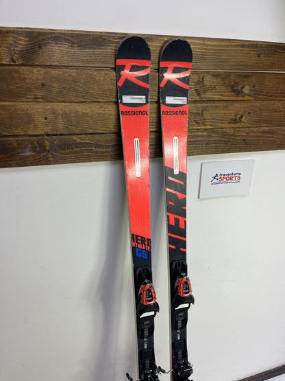 Rossignol Hero Athlete GS 170 cm Ski + New Look 11 Bindings Winter Fun Snow