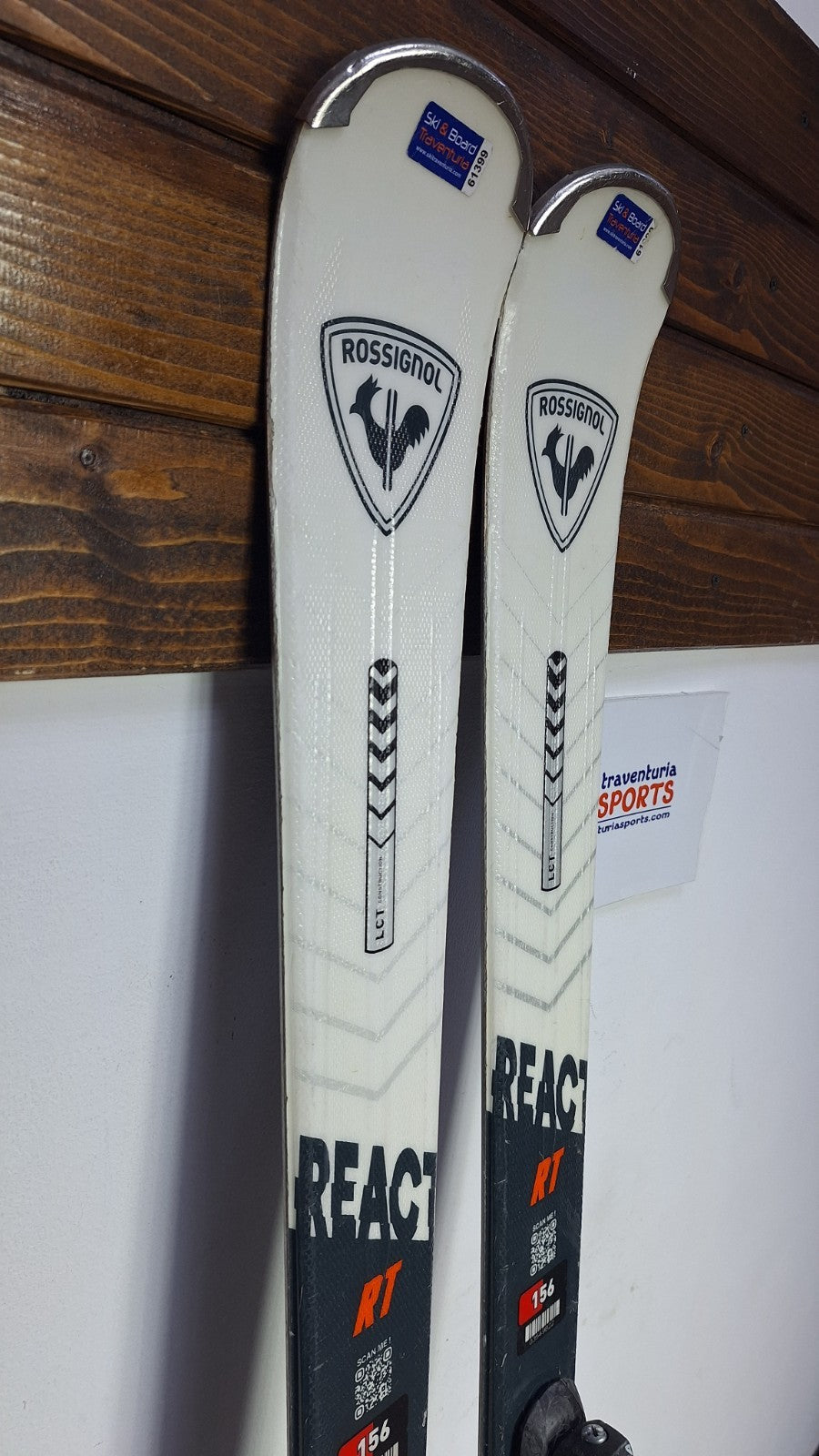 Rossignol React RT Carbon 156 cm Ski + Elan ESR 10 Bindings Winter Adventure