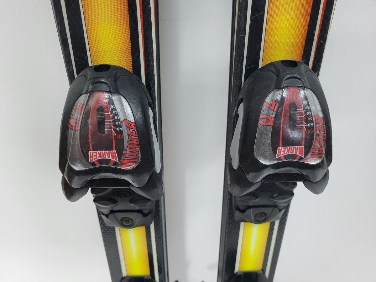 Völkl Racetiger GS R JR 130 cm Ski + Marker 7 Bindungen Wintersport Schneespaß