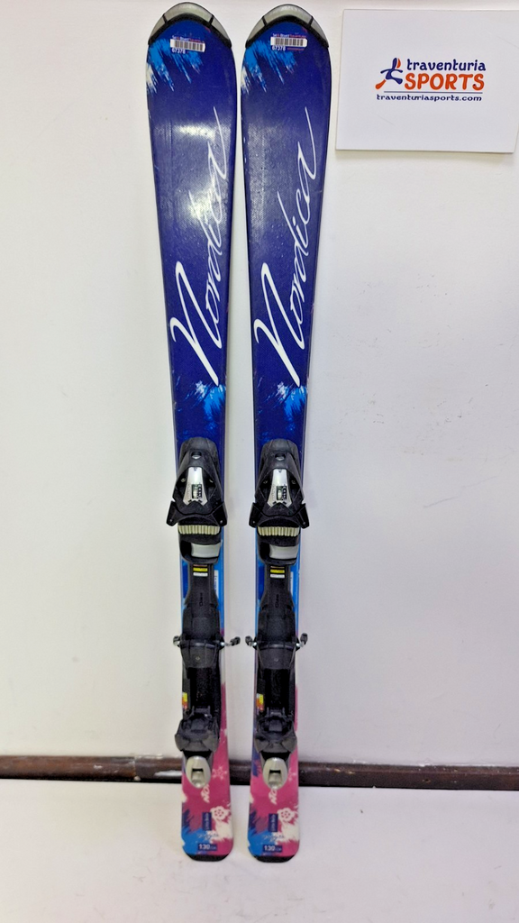Nordica Little Belle 130 cm Ski + Elan ESP 7.5 Bindings Winter Adventure Winter