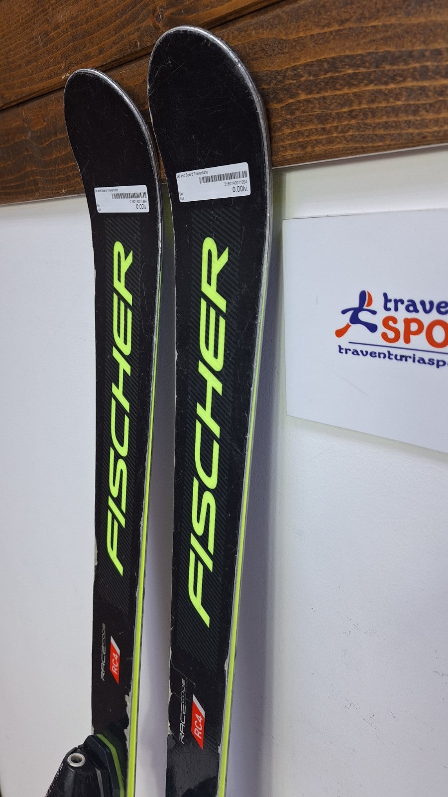 Sci Fischer RC4 GS 143cm + attacchi Salomon 10 Sport Invernali