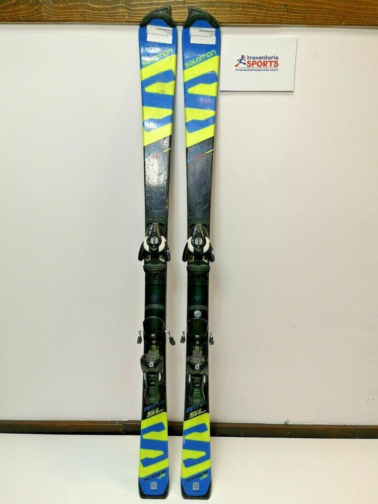 salomon downhill wc skis Salomon SL XRace JR 138 cm Ski + Salomon Z10 Bindings Winter Snow Outd – Traventuria Sports