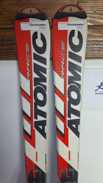 Atomic Pro Race 8 120 cm Ski + Salomon 4.5 Bindungen Wintersport Schnee