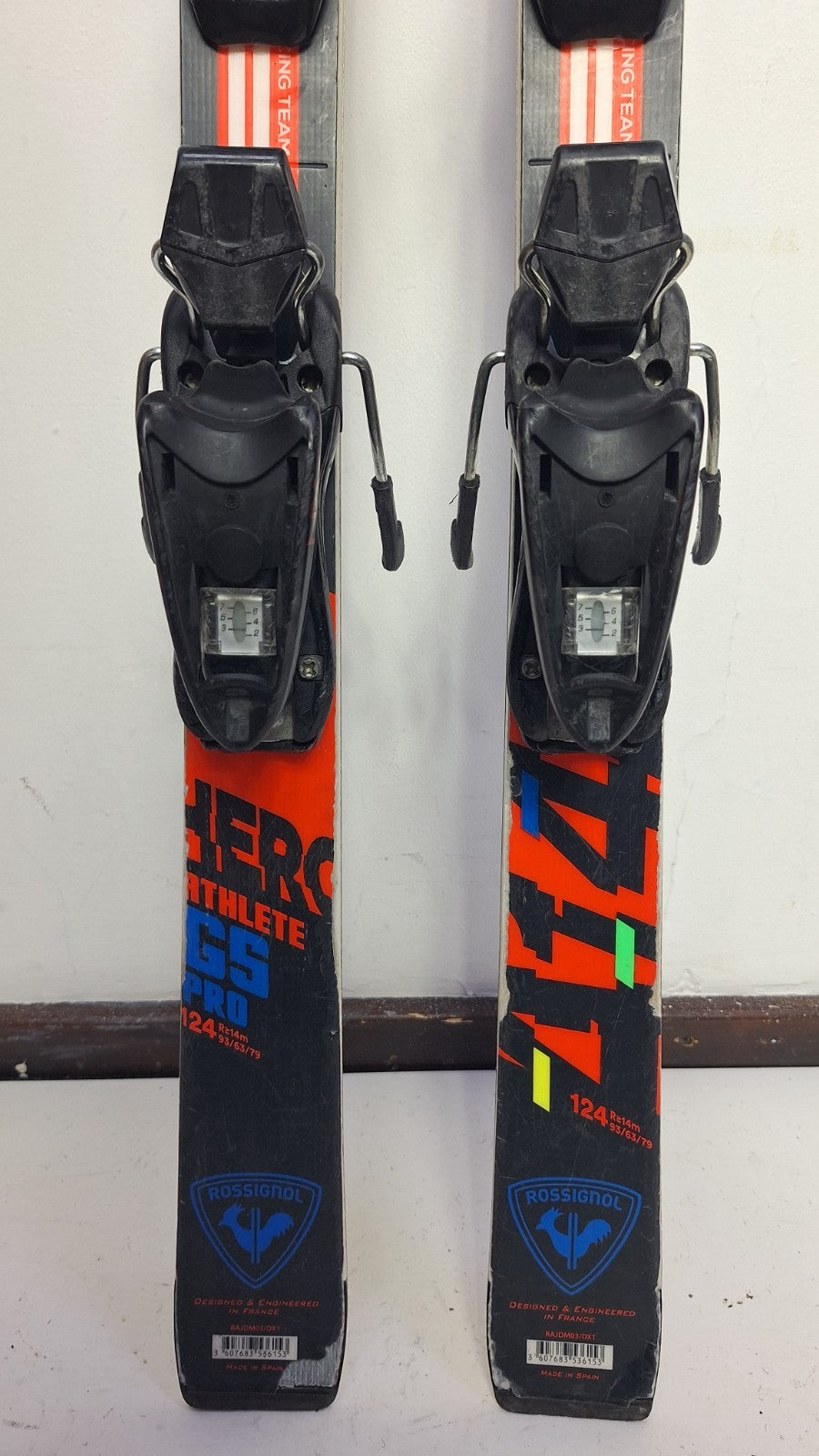 Rossignol Hero Athlete GS Pro 124 cm Ski + Look 7 Bindings Winter Sport Snow Fun
