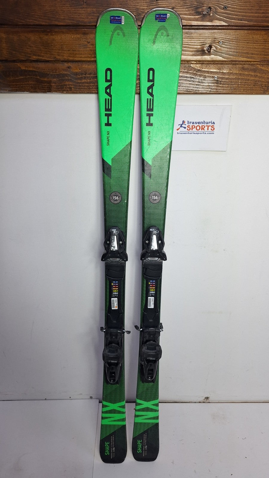 HEAD Shape NX  156cm  Ski + Tyrolia SP 10 Bindings Winter Sport Fun Snow