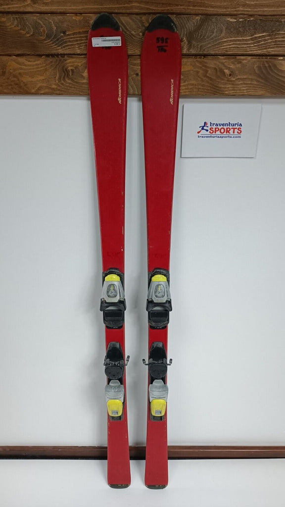 Nordica W 7-1 150 cm Ski + Rossignol 9 Bindings Winter Snow Sport Outdoor
