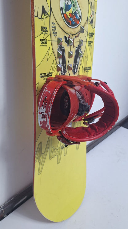 O-Matic Sweet 160 cm Snowboard + Union M Bindings Winter Sport Snow Fun