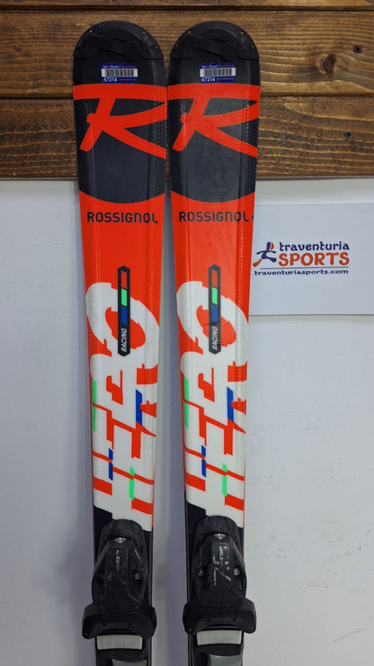 Ski Rossignol Hero J 150 cm + fixations Elan ESP 7.5 Plaisir hivernal Sports de neige