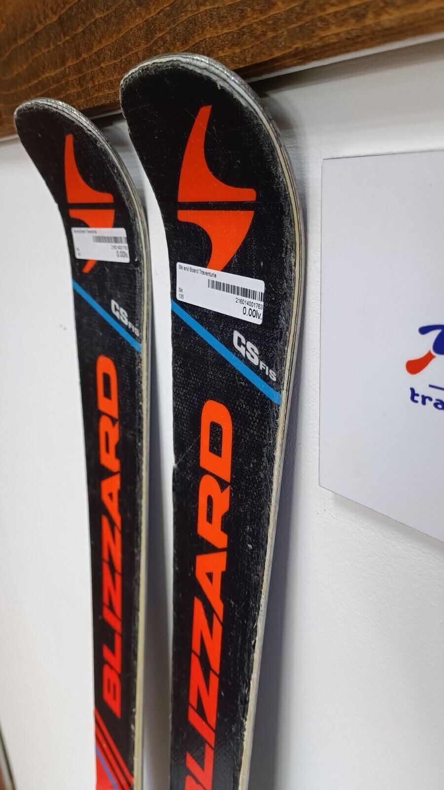 Ski Blizzard GS FIS 135 cm + fixations Fischer 7.5, sports d’hiver et neige