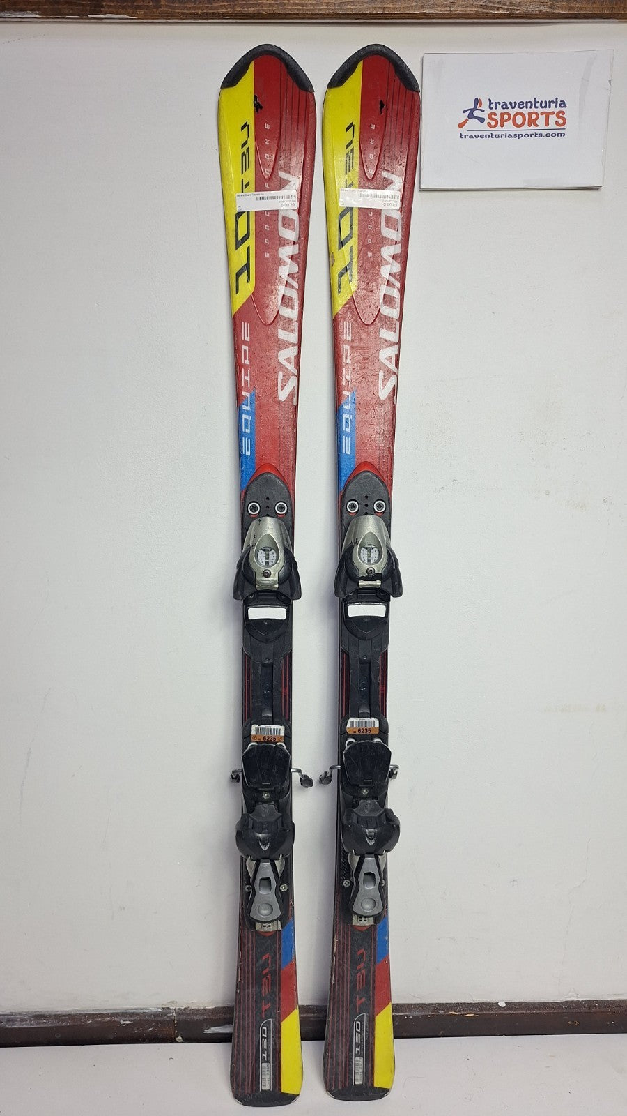 Salomon Equipe 10 130cm Ski + Salomon 9 Bindings Winter Sport Fun