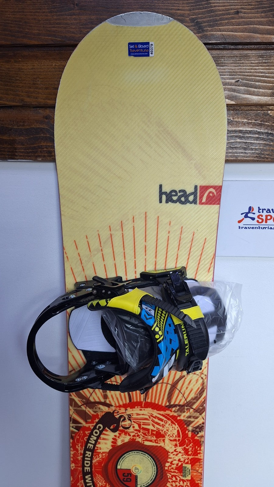 Snowboard HEAD Rocka 4D 159 cm + fixations Talerun L neuves Hiver Sport Plaisir