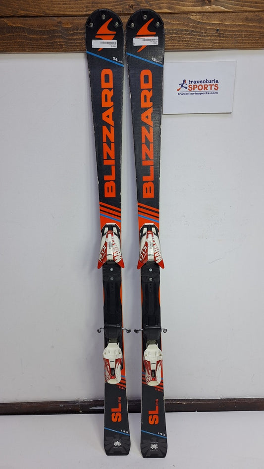 Blizzard SL FIS Ti 143 cm Ski + Marker 10 Bindungen Wintersport Schnee