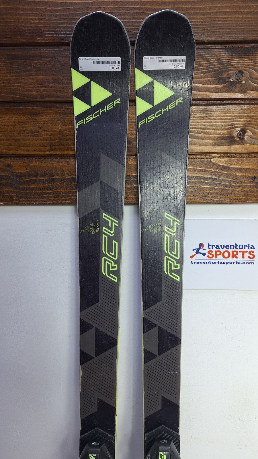 Fischer WC RC4 GS 165cm Ski + Fischer 9 Bindings Fun Snow Winter Sport Piste