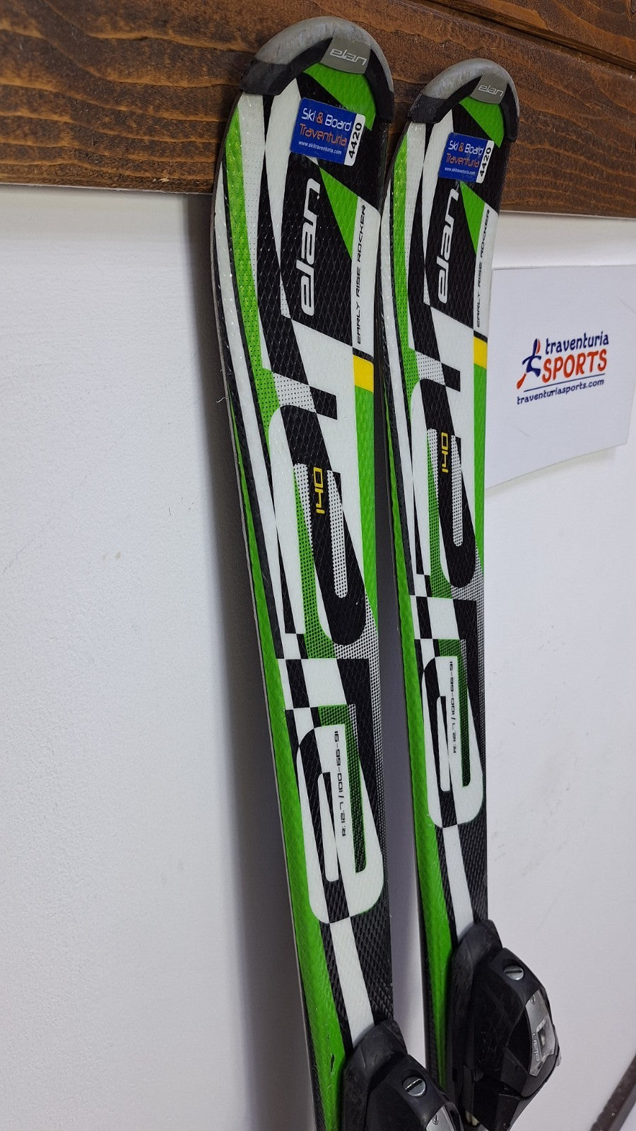 Elan Exar Pro 140 cm Ski + Fixations Elan ESP 7.5 Sport Neige Plaisir hivernal Aventure