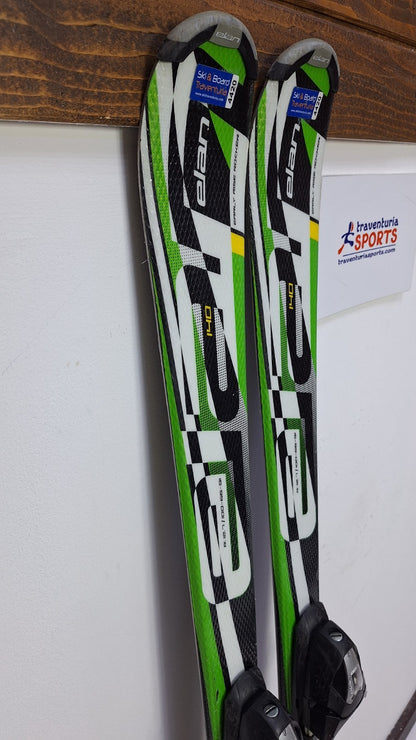 Elan Exar Pro 140 cm Ski + Fixations Elan ESP 7.5 Sport Neige Plaisir hivernal Aventure