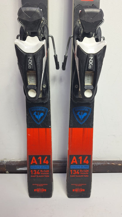 Rossignol HERO Athlete GS Pro 134 cm Ski + Look NX 10 Bindungen Wintersport Schnee