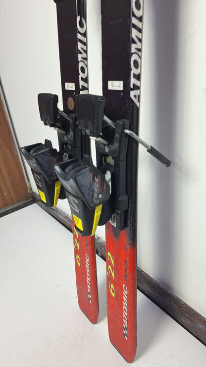 Atomic Pro Race 6'22 130 cm Skier + Salomon 7 Bindungen Wintersport Schneespaß
