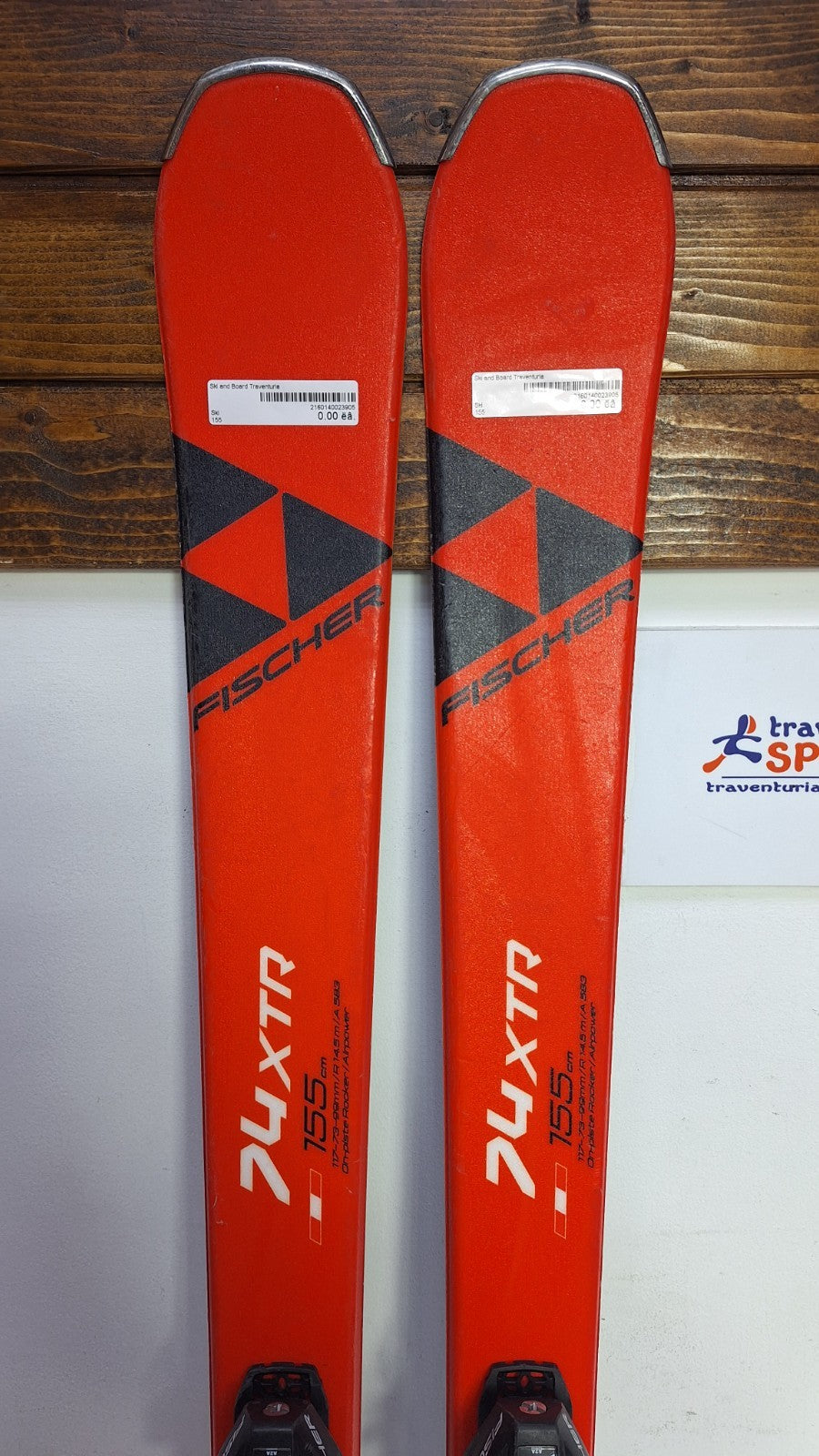Fischer 74XTR RC One 155 cm Skis + Fischer RS 9 Bindings Winter Fun Snow