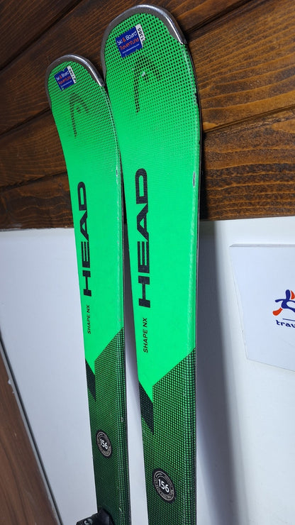 HEAD Shape NX  156cm  Ski + Tyrolia SP 10 Bindings Winter Sport Fun Snow