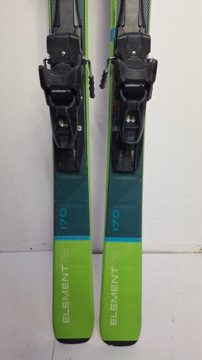 Elan Element 76 170  Ski + Elan ESP 10 Bindings Winter Sport Fun