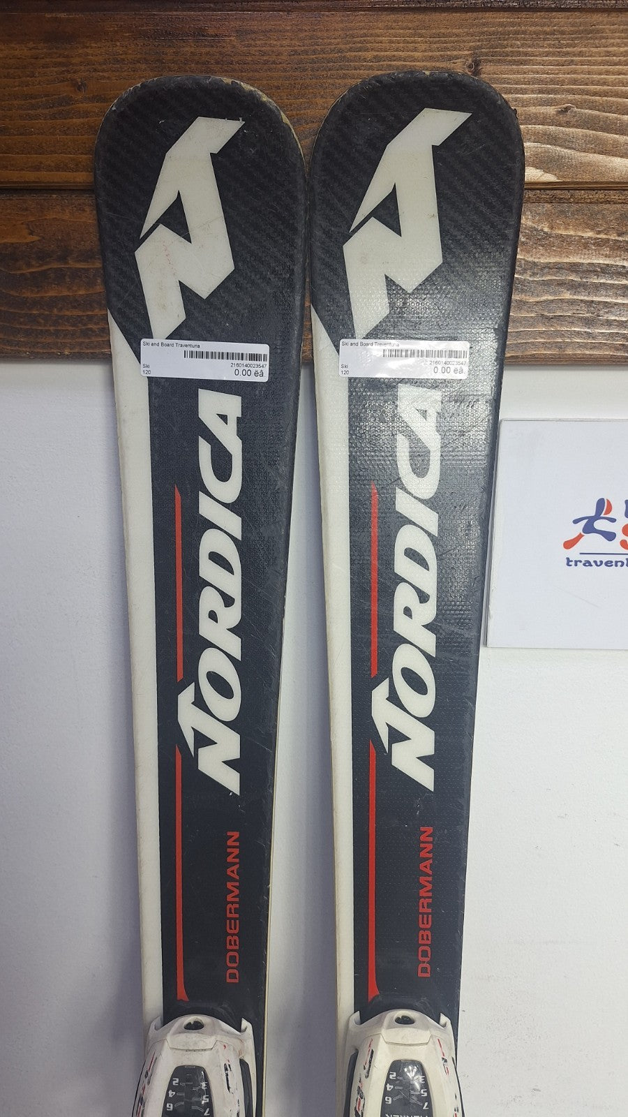 Nordica Dobermann Pro S 120cm Skis + Marker 7  Bindings Winter Sport Snow